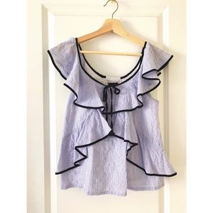 J. Crew Ruffle Blouse, Size 00